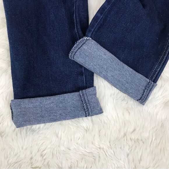 Vintage 50s Bareback Tapered Leg Cuffed Mom Jean‎ Rockabilly Dark Wash Size 0 - Picture 7 of 13